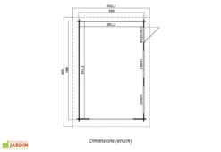 Garage En Bois D’Épicéa Brut Porte Basculante Canberra 18 M² 5 Garage En Bois D’Épicéa Brut Porte Basculante Canberra 18 M² -Promos Jardin Garage Magasin garage bois epicea brut porte double basculante canberra 18 m 4