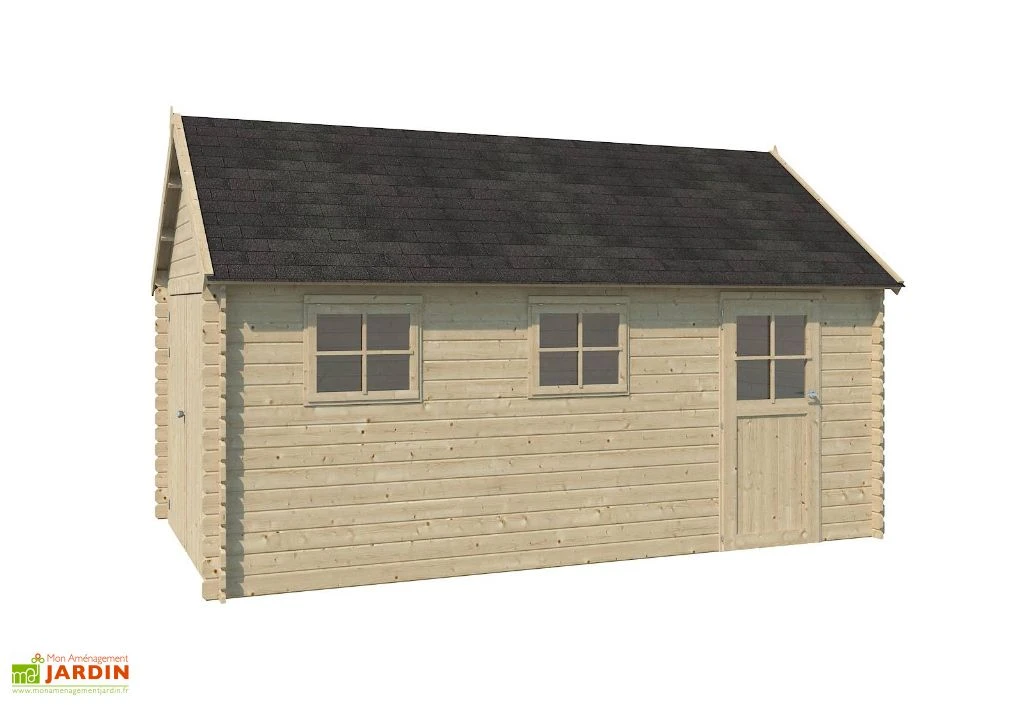Garage En Bois D’Épicéa Avec Toit En Shingle Gloucester 17 M² 2 Garage En Bois D’Épicéa Avec Toit En Shingle Gloucester 17 M² – Image 2