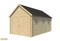 Garage En Bois D’Épicéa Avec Toit En Shingle Gloucester 17 M²