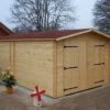 Garage En Bois D’Épicéa Brut 20 M²