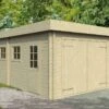 Garage De Jardin En Bois D’épicéa Brut Keith Flat – 25,5 M²
