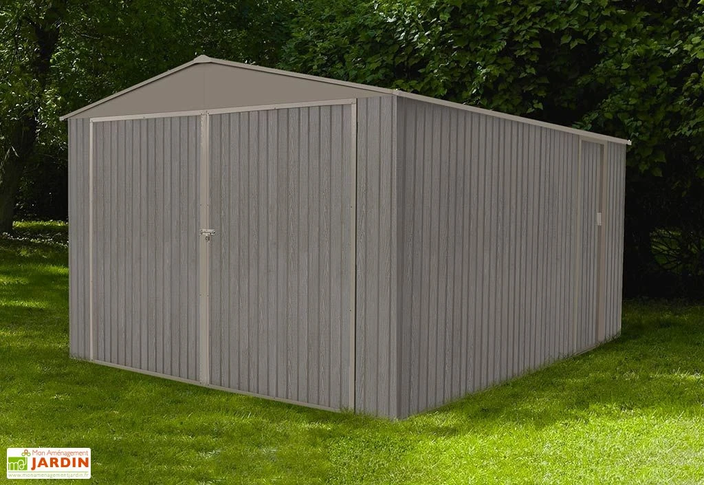 Garage En Métal Look Bois Vieilli 17,47 M² 1 Voiture 1 Garage En Métal Look Bois Vieilli 17,47 M² 1 Voiture