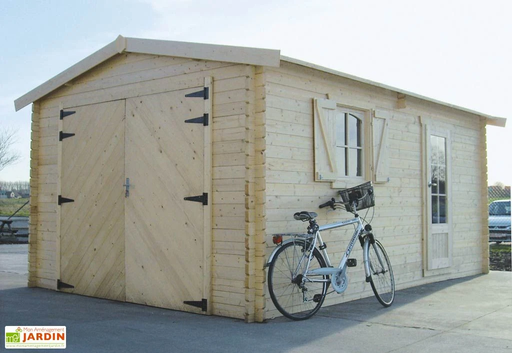 Solid Garage Bois 40 Mm (358x538cm) S8944 1 Solid Garage Bois 40 Mm (358x538cm) S8944