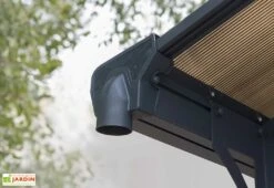 Carport En Aluminium Arcadia 5,07 X 3,59 M - Gris 7 Carport En Aluminium Arcadia 5,07 X 3,59 M - Gris -Promos Jardin Garage Magasin gouttie re carport aluminium almicar palram gris fonce