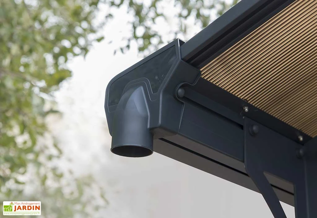 Carport En Aluminium Arcadia 5,07 X 3,59 M - Gris 3 Carport En Aluminium Arcadia 5,07 X 3,59 M - Gris – Image 3