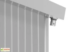 Abri De Jardin En Acier Galvanisé Duramax Modern 4,5 M² -Promos Jardin Garage Magasin gouttiere cabane jardin acier galvanise duramax modern gris