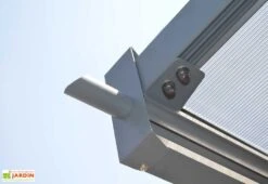 Carport Double En Aluminium Et Polycarbonate Mistral 30 M² -Promos Jardin Garage Magasin gouttiere carport aluminium polycarbonate mistral 30m