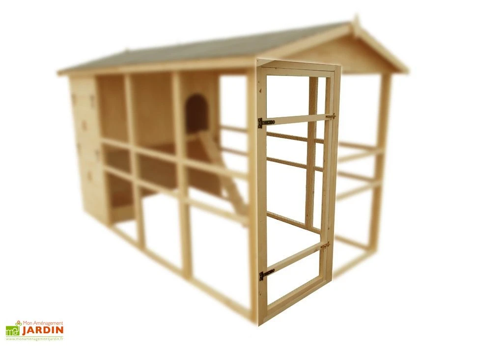 Poulailler En Bois Grande Taille XXXL 12 Poules (175 X 350 X 205 Cm) 3 Poulailler En Bois Grande Taille XXXL 12 Poules (175 X 350 X 205 Cm) – Image 3