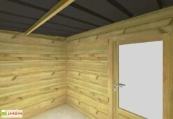 Abri De Jardin En Bois De Pin Traité Et Toiture Bac Acier – 6,7 M² 5 Abri De Jardin En Bois De Pin Traité Et Toiture Bac Acier – 6,7 M² -Promos Jardin Garage Magasin interieur petit abri jardin bois