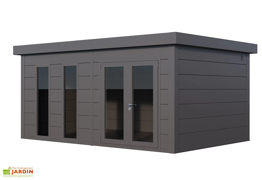 Abri De Jardin En Acier Galvanisé Double Porte Luminato - 19,2 M² 2 Abri De Jardin En Acier Galvanisé Double Porte Luminato - 19,2 M² – Image 2