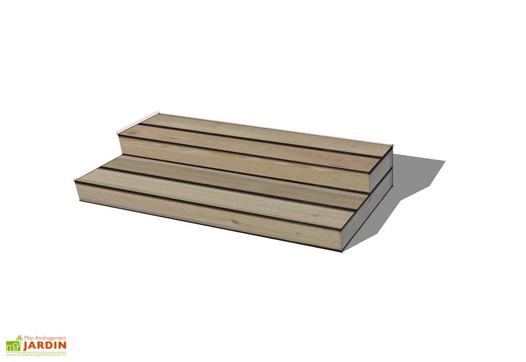 Escalier En Mélèze 2 Marches 120 Cm Pour Bungalow Design Studio 1 Escalier En Mélèze 2 Marches 120 Cm Pour Bungalow Design Studio