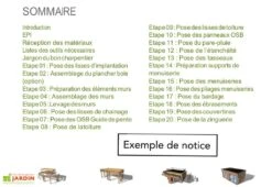 Chalet De Jardin Habitable 12 M² - Bungalow Design Studio 400 X 300 Cm 11 Chalet De Jardin Habitable 12 M² - Bungalow Design Studio 400 X 300 Cm -Promos Jardin Garage Magasin notice montage studio jardin anex 2