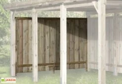 Paroi Arrière Pour Carport Bois Optima (270x181)