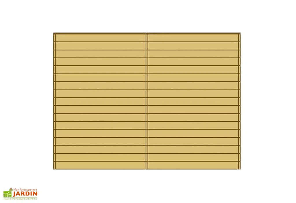 Paroi Avant/Arrière Pleine Pour Carport Modulable Solid 5x5m 1 Paroi Avant/Arrière Pleine Pour Carport Modulable Solid 5x5m