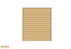 Paroi Avant/Arrière Pleine Pour Carport Modulable Solid 3x5m