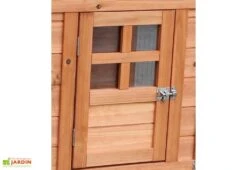 Poulailler En Bois Standard Pour 2 Poules (100 X 50 X 80 Cm) -Promos Jardin Garage Magasin petit poulailler bois deux poules 5