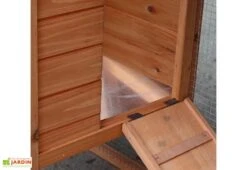 Poulailler En Bois Standard Pour 2 Poules (100 X 50 X 80 Cm) -Promos Jardin Garage Magasin petit poulailler bois deux poules 6
