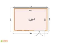 Abri De Jardin En Métal Avec Parois Vitrées Eleganto Plus – 19,3 M² 11 Abri De Jardin En Métal Avec Parois Vitrées Eleganto Plus – 19,3 M² -Promos Jardin Garage Magasin plan dimensions abri jardin eleganto plus