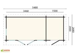 Abri De Jardin Moderne En Bois D’épicéa Brut Milford – 14,68 M² 5 Abri De Jardin Moderne En Bois D’épicéa Brut Milford – 14,68 M² -Promos Jardin Garage Magasin plan dimensions abri jardin milford