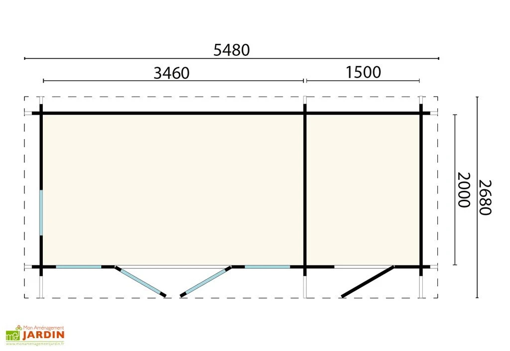 Abri De Jardin Moderne En Bois D’épicéa Brut Milford – 14,68 M² 3 Abri De Jardin Moderne En Bois D’épicéa Brut Milford – 14,68 M² – Image 3