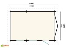 Garage De Jardin En Bois D’épicéa Brut Keith Flat – 25,5 M² 5 Garage De Jardin En Bois D’épicéa Brut Keith Flat – 25,5 M² -Promos Jardin Garage Magasin plan dimensions garage jardin bois keith 1