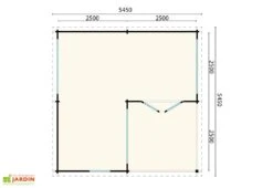 Studio De Jardin En Bois D’épicéa Brut Werder – 29,7 M² 5 Studio De Jardin En Bois D’épicéa Brut Werder – 29,7 M² -Promos Jardin Garage Magasin plan dimensions studio jardin bois werder