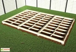 Plancher En Bois Brut Pour Studio De Jardin Como 11 M² 9 Plancher En Bois Brut Pour Studio De Jardin Como 11 M² -Promos Jardin Garage Magasin plancher chalet jardin etape 2 1