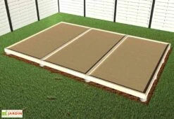 Plancher En Bois Brut Pour Studio De Jardin Como 11 M² 10 Plancher En Bois Brut Pour Studio De Jardin Como 11 M² -Promos Jardin Garage Magasin plancher chalet jardin etape 3 1