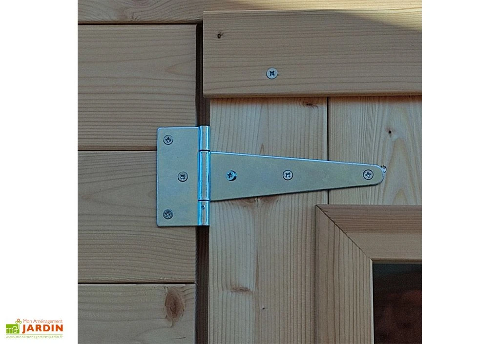 Abri De Jardin En Bois Brut 3,9 M² 16 Mm - Gaeta 3 Abri De Jardin En Bois Brut 3,9 M² 16 Mm - Gaeta – Image 3