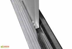 Abri De Jardin En Acier Galvanisé Gris Anthracite 8 M² -Promos Jardin Garage Magasin porte coulissante cabane jardin acier galvanise gris anthracite