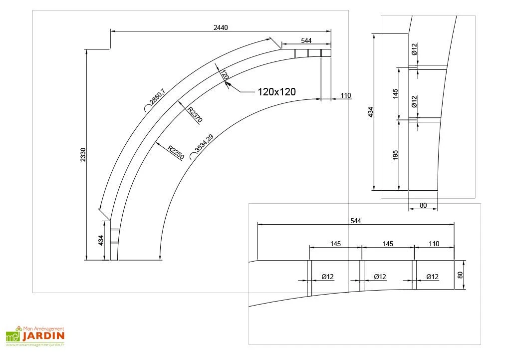 Poteau Cintré Pour Carports Modulables Solid 2 Poteau Cintré Pour Carports Modulables Solid – Image 2