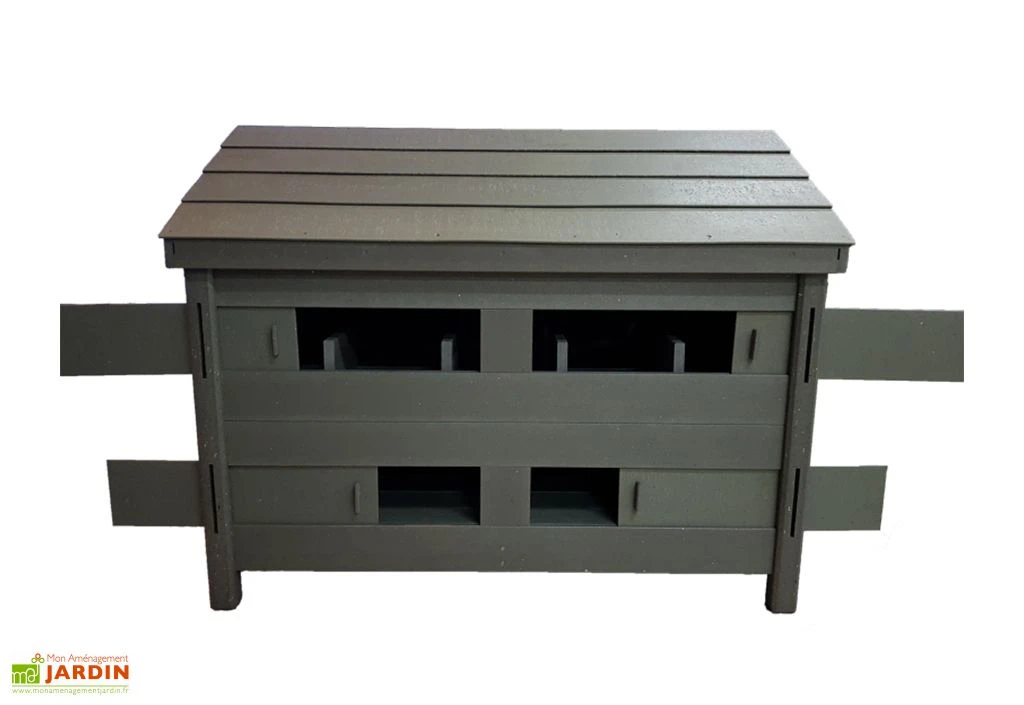 Poulailler 10 Poules En Composite Polymab Recyclé – 150 X 110 X 118 Cm 2 Poulailler 10 Poules En Composite Polymab Recyclé – 150 X 110 X 118 Cm – Image 2