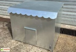 Poulailler 1 à 4 Poules En Acier Galvanisé – 86 X 78 X 76 Cm 5 Poulailler 1 à 4 Poules En Acier Galvanisé – 86 X 78 X 76 Cm -Promos Jardin Garage Magasin poulailler acier poules