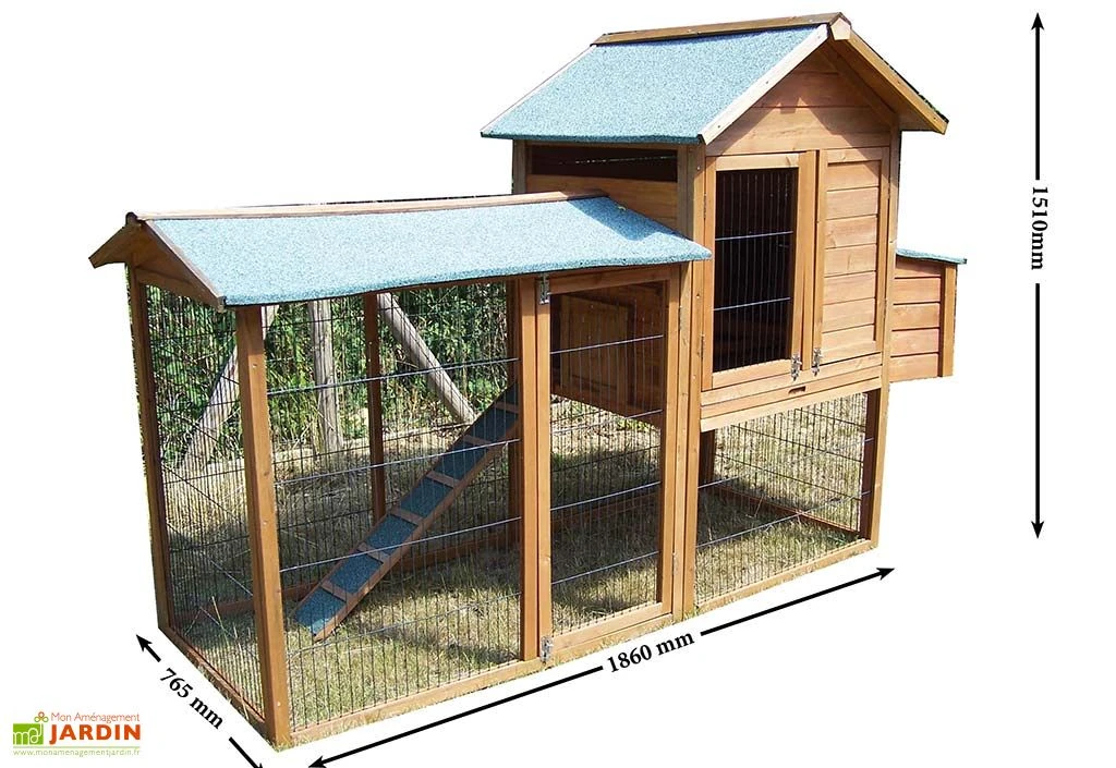 Poulailler Pavilly (0,9x2,3x1,5) 6 Poulailler Pavilly (0,9x2,3x1,5) – Image 6