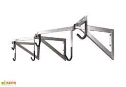 Mottez Range-vélo Mural En Acier Avec Crochets Gainés – 6 Vélos