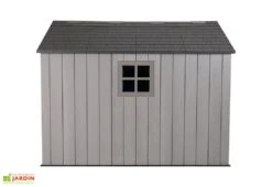 Lifetime Abri De Jardin En Résine Effet Bois – 7,11 M² -Promos Jardin Garage Magasin remise jardin resine effet bois gris