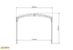 Carport En Aluminium Et Polycarbonate Atlas 14 M² 11 Carport En Aluminium Et Polycarbonate Atlas 14 M² -Promos Jardin Garage Magasin schema carport palram atlas
