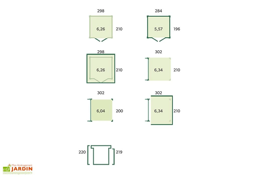 Abri De Jardin En Bois D’épicéa Brut Avec Auvent – 12,6 M² 3 Abri De Jardin En Bois D’épicéa Brut Avec Auvent – 12,6 M² – Image 3