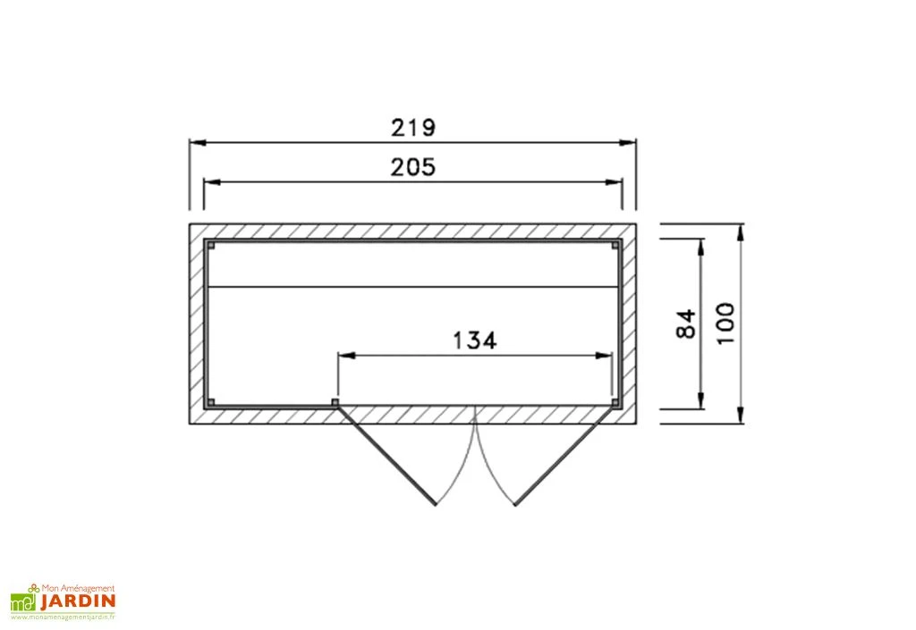 Coffre De Rangement Bois Pour Vélos 84x205 3 Coffre De Rangement Bois Pour Vélos 84x205 – Image 3