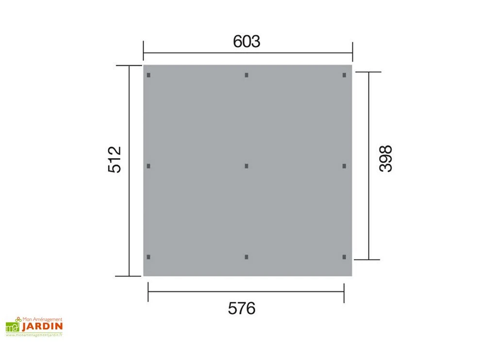 Carport Double En Bois De Pin Traité Et Toit Acier Galvanisé – 30,87 M² 2 Carport Double En Bois De Pin Traité Et Toit Acier Galvanisé – 30,87 M² – Image 2