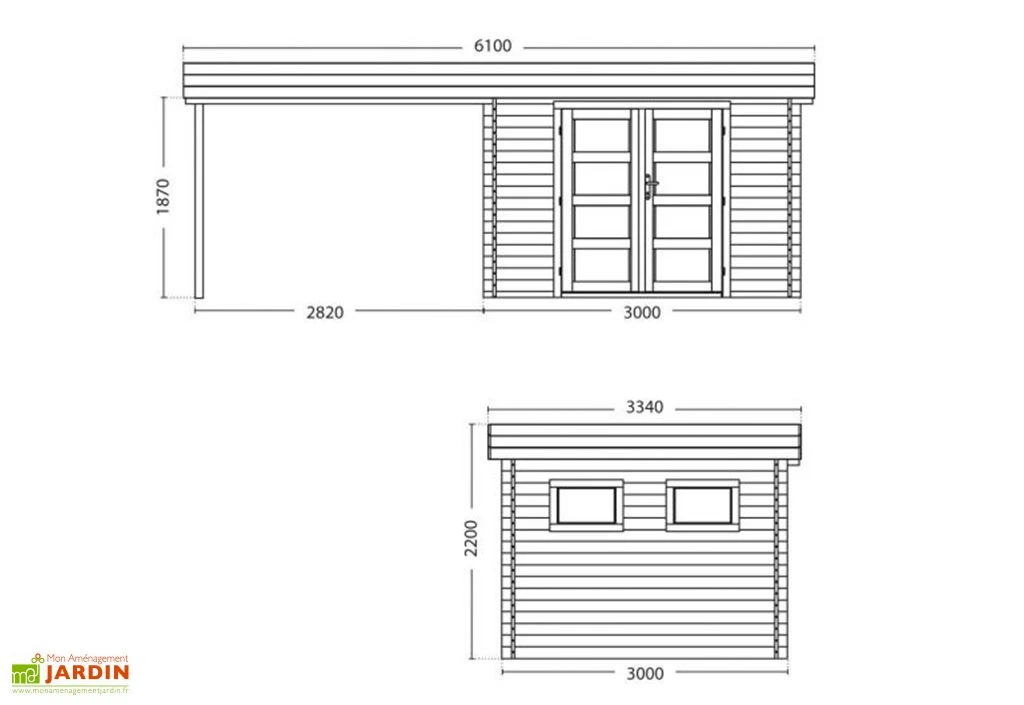 Abri De Jardin Bois Lounj 28 Mm (300x581) 3 Abri De Jardin Bois Lounj 28 Mm (300x581) – Image 3