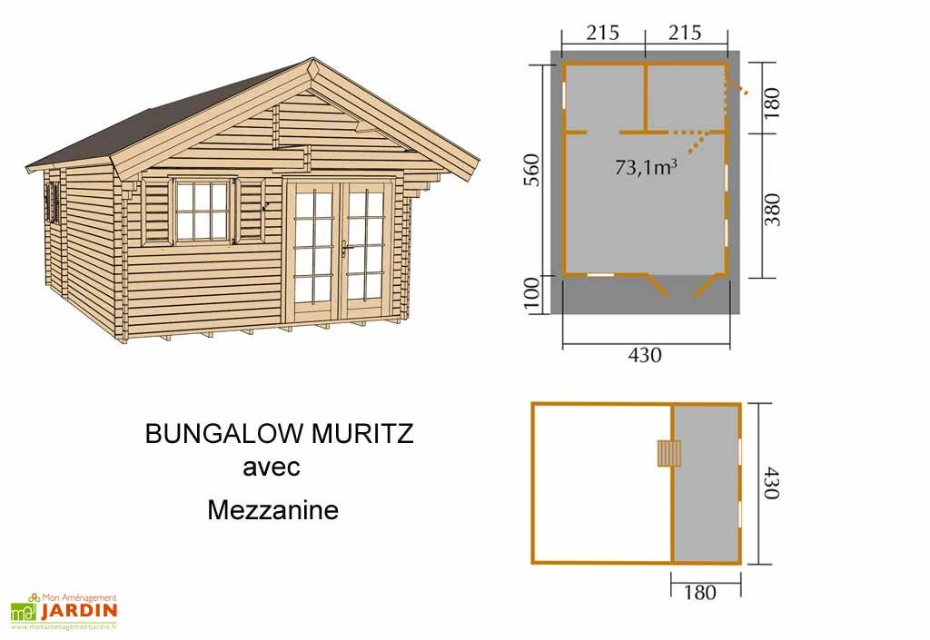Bungalow De Week-end Muritz (430x560x359) 6 Bungalow De Week-end Muritz (430x560x359) – Image 6