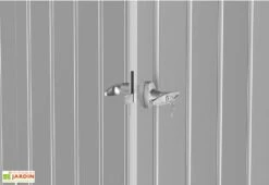 Abri De Jardin En Acier Galvanisé Duramax Modern 4,5 M² -Promos Jardin Garage Magasin serrure cabane jardin acier galvanise duramax modern gris