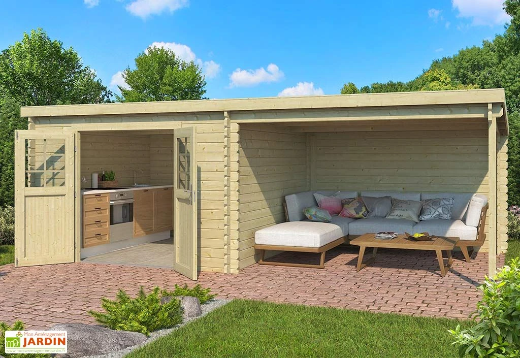 Abri De Jardin En Bois D’épicéa Brut 18,7 M² - Mouny 1 Abri De Jardin En Bois D’épicéa Brut 18,7 M² - Mouny