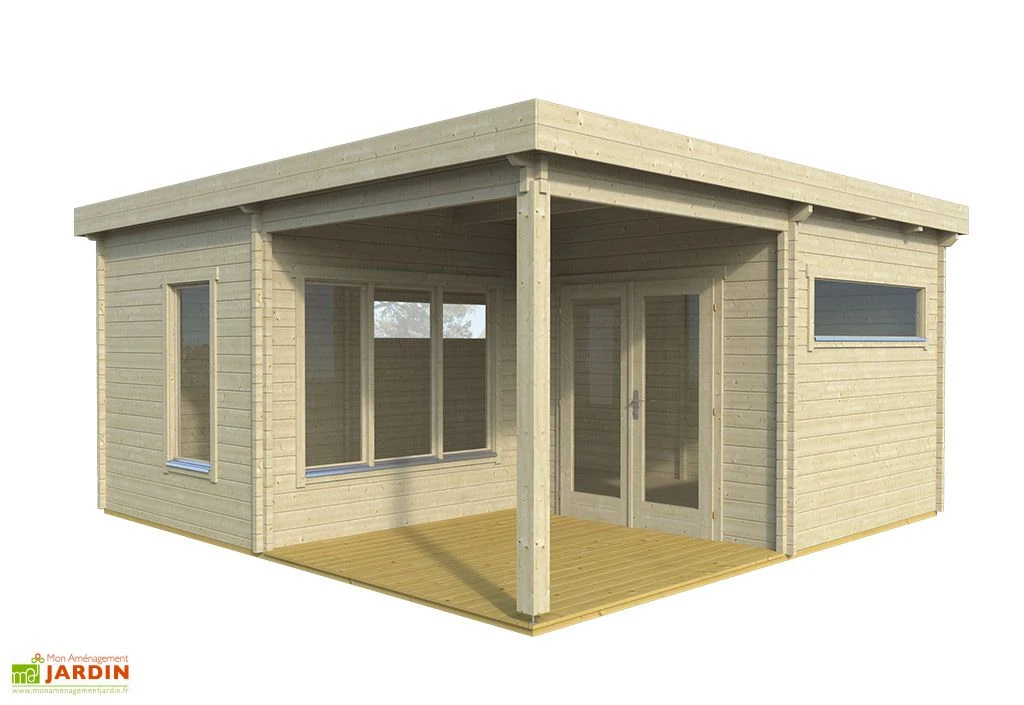 Studio De Jardin En Bois D’épicéa Brut Werder – 29,7 M² 1 Studio De Jardin En Bois D’épicéa Brut Werder – 29,7 M²