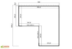 Studio De Jardin En Bois 25 M² Ep. 44 Mm – Doméo 6 Plus 5 Studio De Jardin En Bois 25 M² Ep. 44 Mm – Doméo 6 Plus -Promos Jardin Garage Magasin studio jardin habitable bois domeo 6 plus 25m2 plan