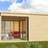 Studio De Jardin En Bois 25 M² Ep. 44 Mm – Doméo 6 Plus + Terrasse