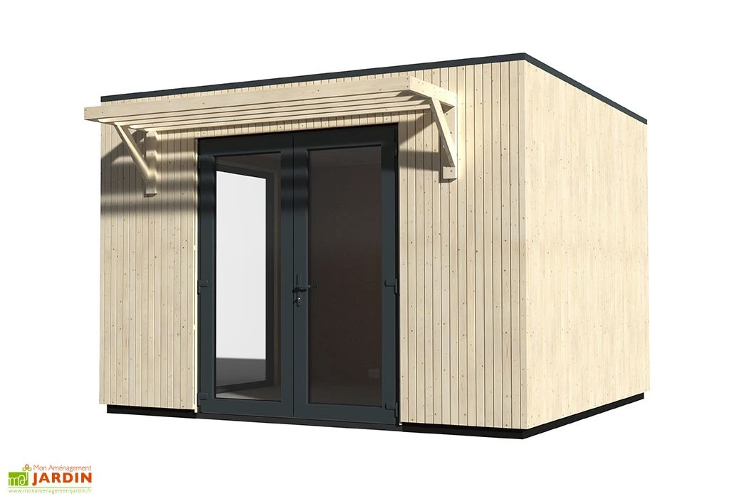 Studio De Jardin Modulable En Bois De Sapin Brut Como 13 M² 3 Studio De Jardin Modulable En Bois De Sapin Brut Como 13 M² – Image 3