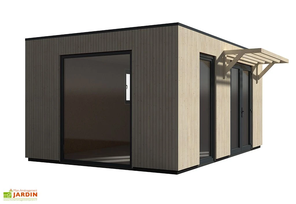 Studio De Jardin Modulable En Bois De Sapin Brut Como 19 M² 6 Studio De Jardin Modulable En Bois De Sapin Brut Como 19 M² – Image 6
