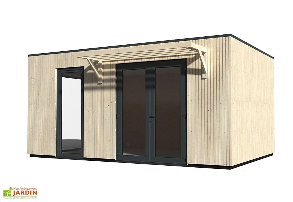 Studio De Jardin Modulable En Bois De Sapin Brut Como 19 M² 5 Studio De Jardin Modulable En Bois De Sapin Brut Como 19 M² – Image 5